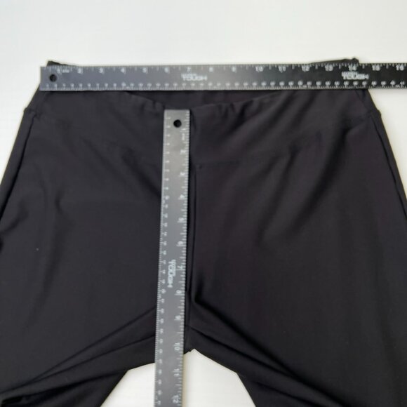 Vintage Nike Pant Women Medium Wide Leg Crop Swoosh 28x23 Gym Retro Y2K Core Ex - Picture 6 of 10